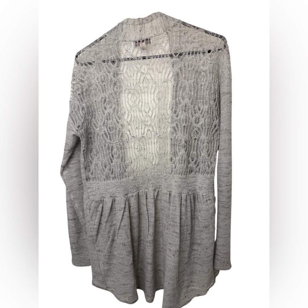 Knox Rose Women's Gray Lightweight Sweater Cardigan